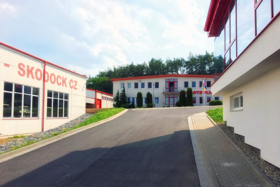 Die tschechische Betriebsstätte der SKODOCK Gruppe in Lysice Die tschechische Betriebsstätte der SKODOCK Gruppe in Lysice
