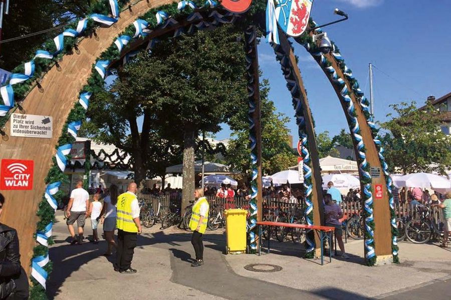 Die Veranstalter des Oktoberfestes zählten ebenfalls auf den MS-Sicherheitsdienst Die Veranstalter des Oktoberfestes zählten ebenfalls auf den MS-Sicherheitsdienst