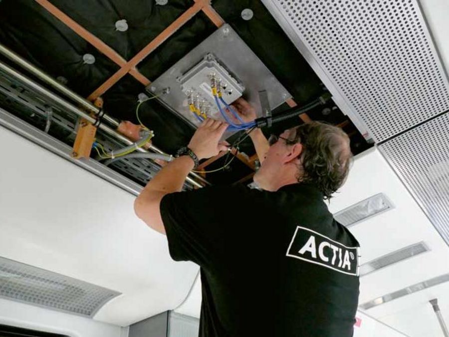 ACTIA IME Techniker im Einsatz