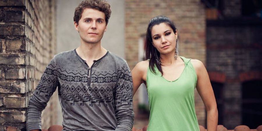 Die Gründer mit Stolz auf ihre Socken: Lucas Pulkert und Maria Pentschev Die Gründer mit Stolz auf ihre Socken: Lucas Pulkert und Maria Pentschev