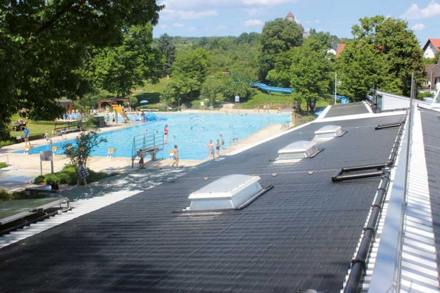 AST Eis- und Solartechnik Solarabsorberanlage im Freibad Oppenweiler AST Eis- und Solartechnik Solarabsorberanlage im Freibad Oppenweiler