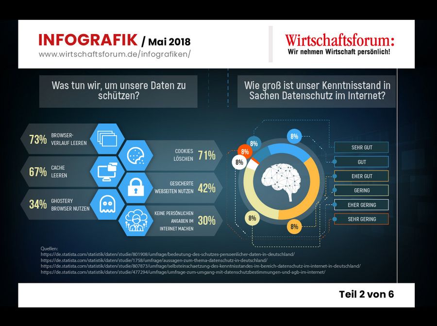 Infografik Datenschutz & DSGVO Teil 2/6