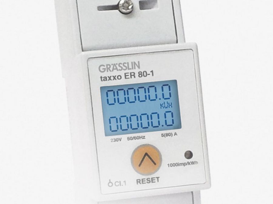 taxxo ER 80-1 - Energiezähler zur Verbrauchskontrolle von Grässlin taxxo ER 80-1 - Energiezähler zur Verbrauchskontrolle von Grässlin