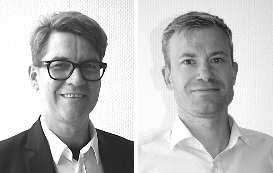 Gisbert Schmieder, Kreativdirektor & Markenchef und Richard Schmitt, Head of International Sales der Atelier Goldner Schnitt GmbH Gisbert Schmieder, Kreativdirektor & Markenchef und Richard Schmitt, Head of International Sales der Atelier Goldner Schnitt GmbH