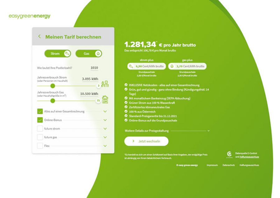 easy green energy Konfigurator easy green energy Konfigurator