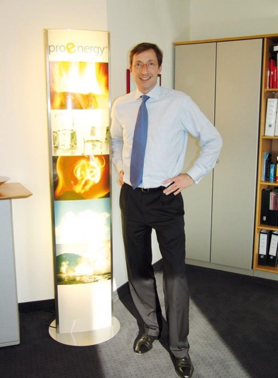 Der Geschäftsführer der Proenergy GmbH & Co. KG, Onno Handels Der Geschäftsführer der Proenergy GmbH & Co. KG, Onno Handels