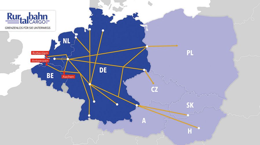 Von seinen Standorten in Zentraleuropa aus transportiert das Unternehmen die Güter vor allem nach Ost- und Südosteuropa Von seinen Standorten in Zentraleuropa aus transportiert das Unternehmen die Güter vor allem nach Ost- und Südosteuropa