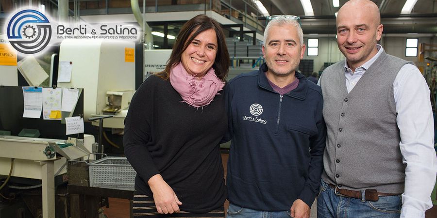 Verwaltungsleiterin Giovanna Berti, Produktionsleiter Massimo Berti und Geschäftsführer Bruno Salina Verwaltungsleiterin Giovanna Berti, Produktionsleiter Massimo Berti und Geschäftsführer Bruno Salina