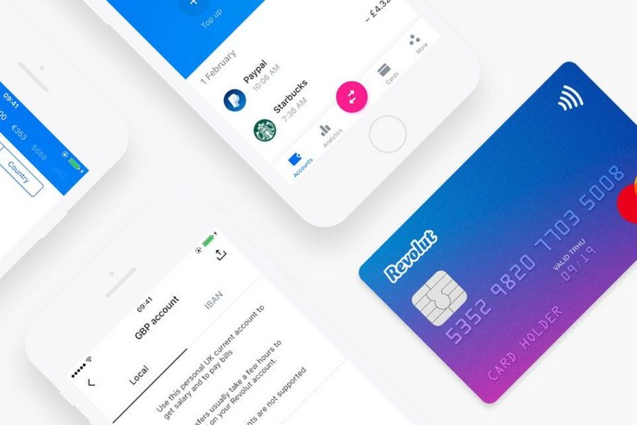 Revolut Mastercard und Smartphone Revolut Mastercard und Smartphone