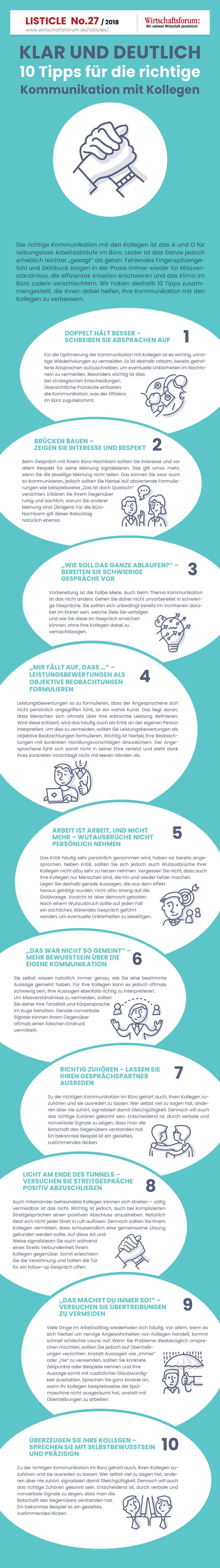 10 Tipps für die richtige Kommunikation mit Kollegen - Wirtschaftsforum Listicle 10 Tipps für die richtige Kommunikation mit Kollegen - Wirtschaftsforum Listicle