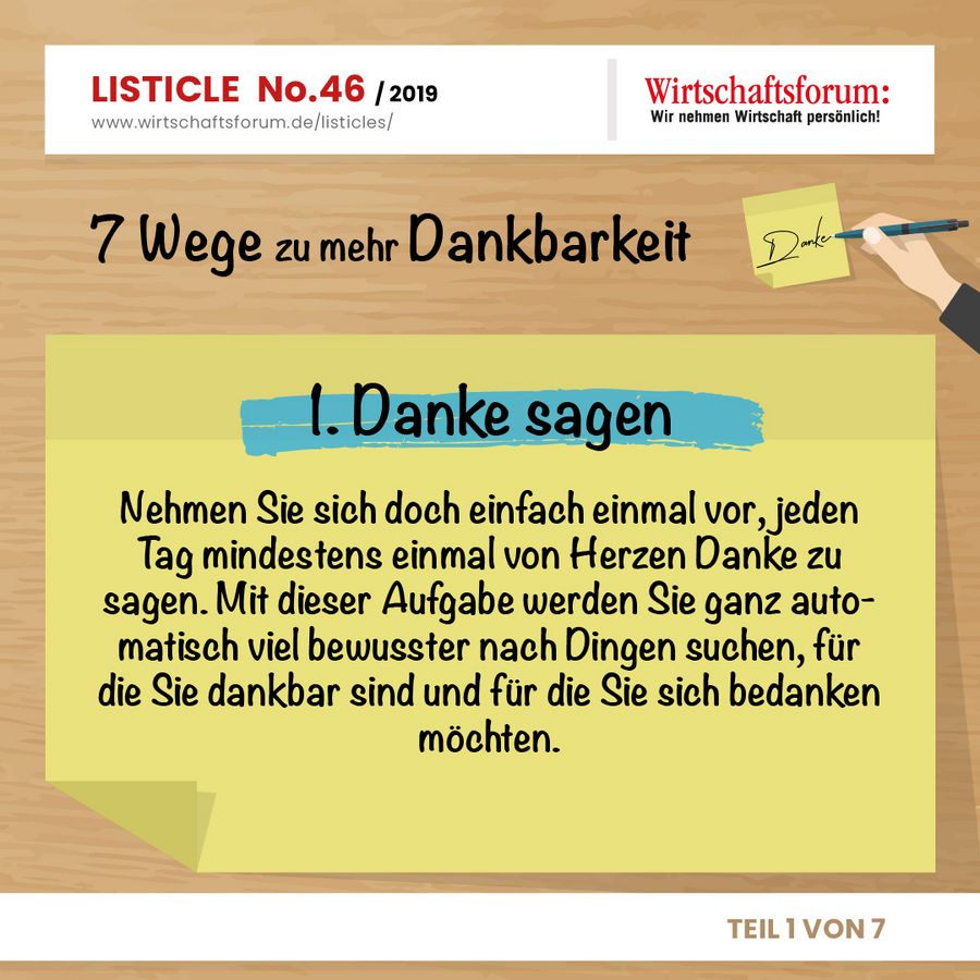 7 Wege zu mehr Dankbarkeit - Danke sagen 7 Wege zu mehr Dankbarkeit - Danke sagen