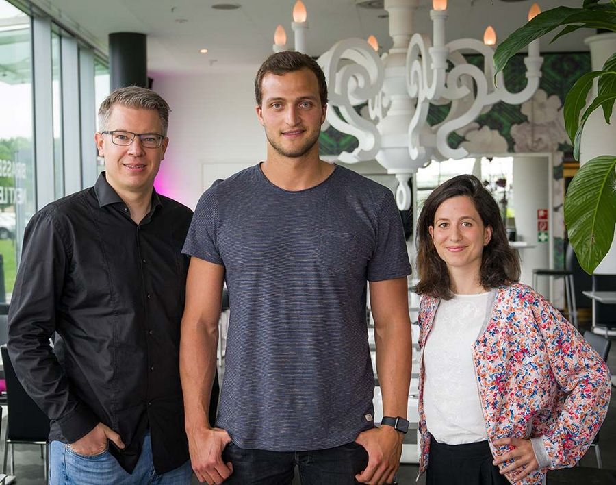 Frank Thelen, Markus Deibler und Luisa Mentele Frank Thelen, Markus Deibler und Luisa Mentele