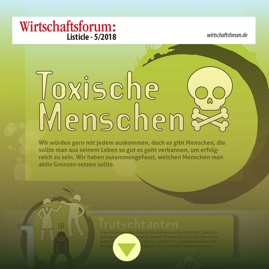 10 toxische Menschen, ohne die Du erfolgreicher bist - Wirtschaftsforum Listicles