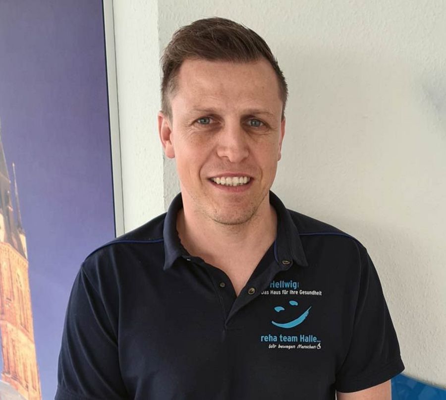 Marius Hellwig, Geschäftsführer der reha team Halle GmbH Marius Hellwig, Geschäftsführer der reha team Halle GmbH