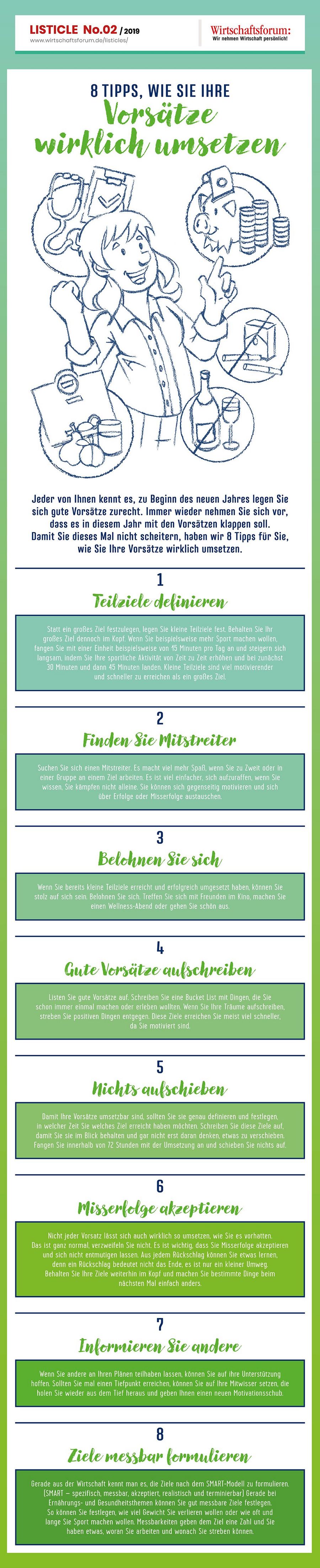 8 Tipps, wie Sie Ihre Vorsätze wirklich umsetzen - Wirtschaftsforum Listicles 8 Tipps, wie Sie Ihre Vorsätze wirklich umsetzen - Wirtschaftsforum Listicles