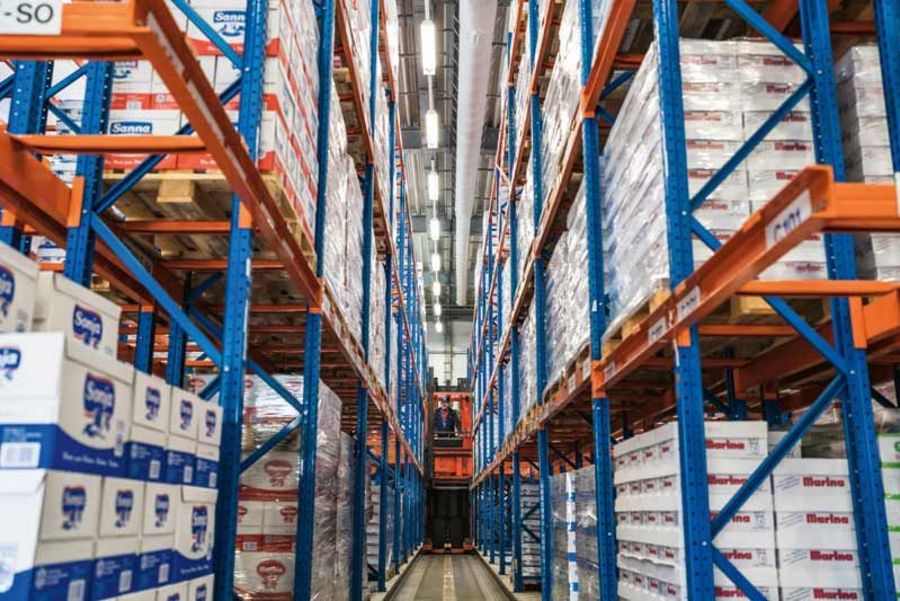 Ostthüringer Nahrungsmittelwerk Gera Kühlhochregallager Ostthüringer Nahrungsmittelwerk Gera Kühlhochregallager