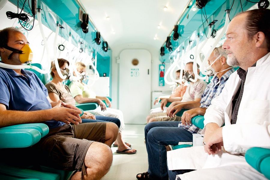 Hyperbare Sauerstofftherapie im Inselklinikum ‘Haus Kulm’ in Heringsdorf Hyperbare Sauerstofftherapie im Inselklinikum ‘Haus Kulm’ in Heringsdorf