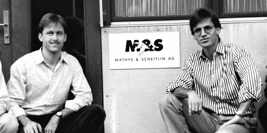 M&S Software Engineering Gründer Jürg Mathys (li.) und Hans-Jörg Scheitlin M&S Software Engineering Gründer Jürg Mathys (li.) und Hans-Jörg Scheitlin