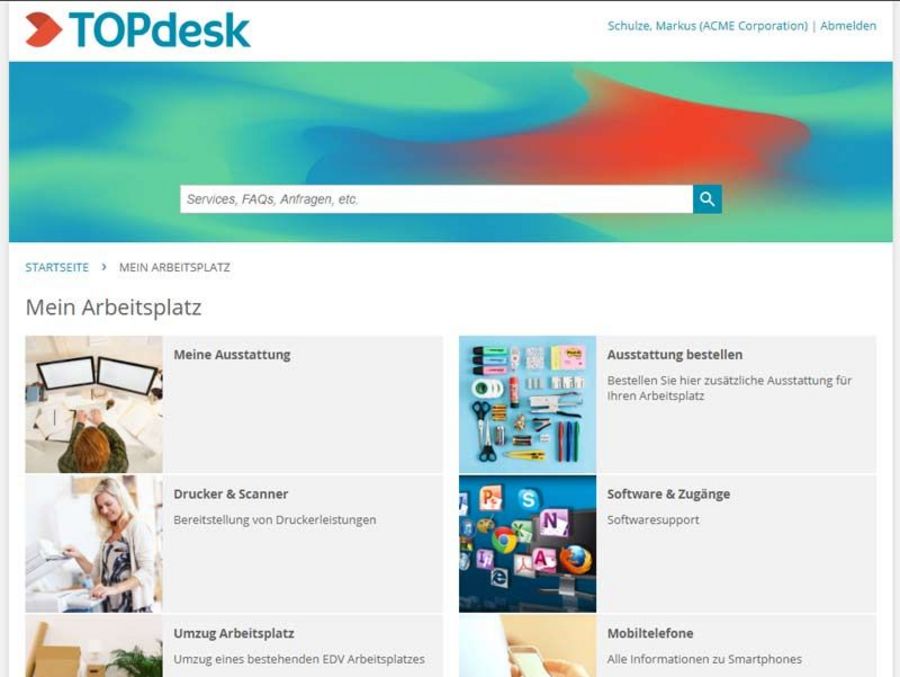 TOPdesk Self Service Portal TOPdesk Self Service Portal