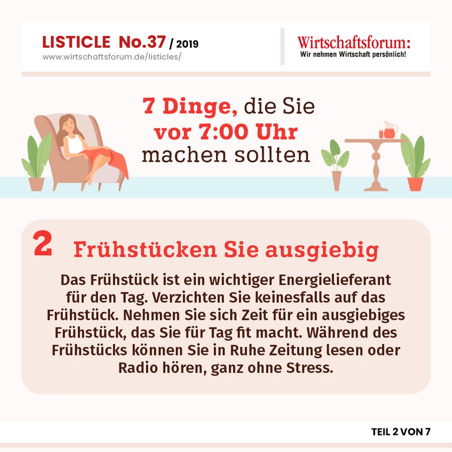 7 Dinge, die Sie vor 7:00 Uhr machen sollten - Frühstücken Sie ausgiebig 7 Dinge, die Sie vor 7:00 Uhr machen sollten - Frühstücken Sie ausgiebig