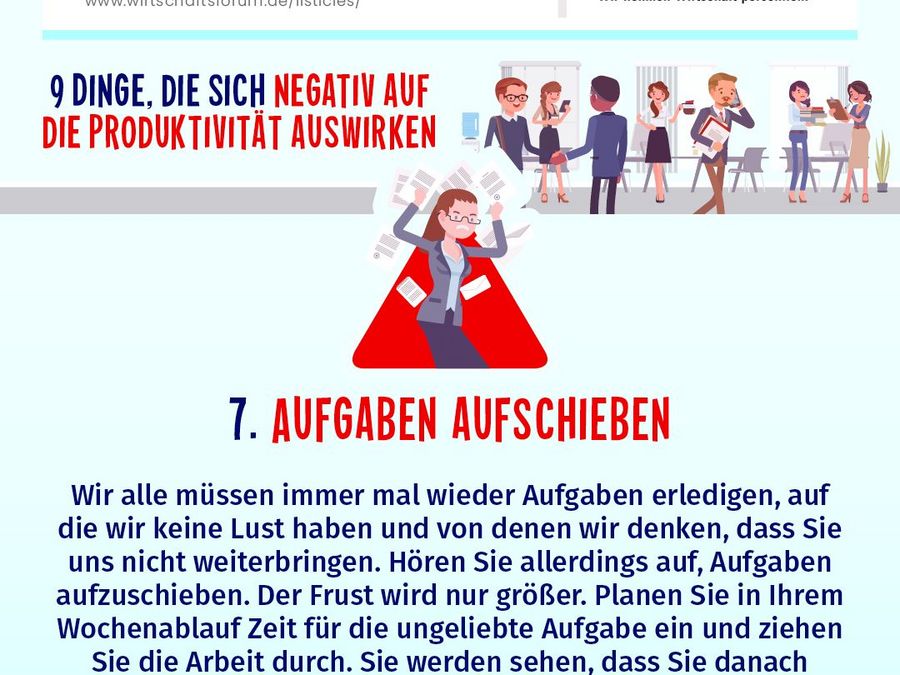 Aufgaben aufschieben