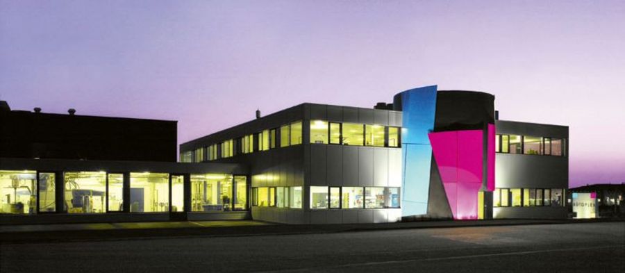 Hauptsitz und Produktionsstandort der Rotoflex AG in Grenchen, Schweiz Hauptsitz und Produktionsstandort der Rotoflex AG in Grenchen, Schweiz