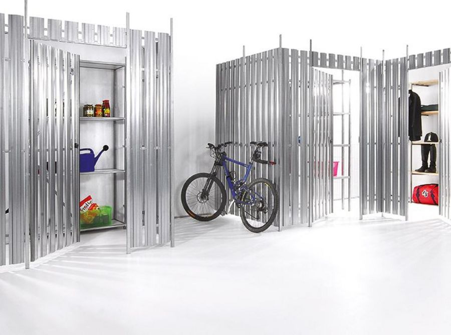 Kellertrennwandsystem Ferrum aus Metall und Stahl