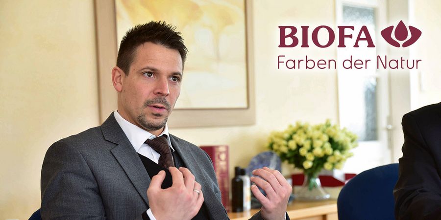 Timo Ascherl, Geschäftsführer der BIOFA-Naturprodukte W. Hahn GmbH Timo Ascherl, Geschäftsführer der BIOFA-Naturprodukte W. Hahn GmbH