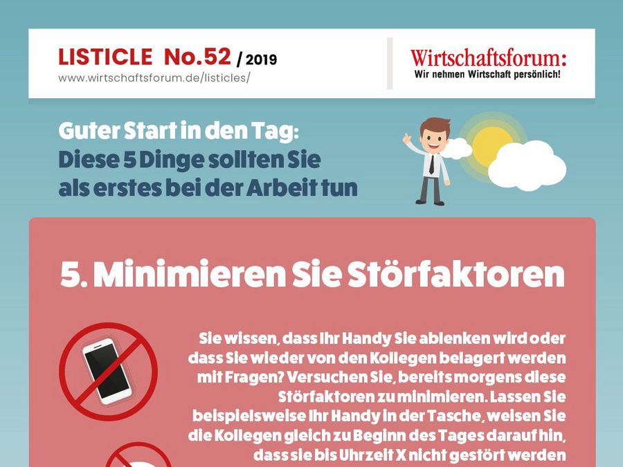 Minimieren Sie Störfaktoren