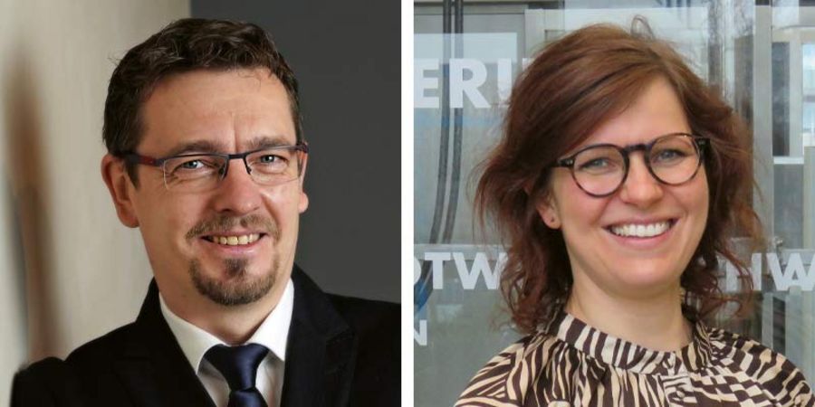 René Tilsen, Leiter Erzeugung und Julia Panke, Unternehmenskommunikation der Stadtwerke Schwerin GmbH (SWS) René Tilsen, Leiter Erzeugung und Julia Panke, Unternehmenskommunikation der Stadtwerke Schwerin GmbH (SWS)