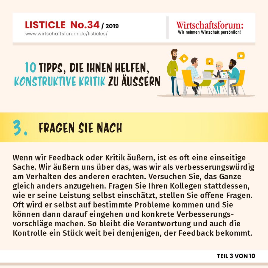 10 Tipps, die Ihnen helfen, konstruktive Kritik zu äußern - Fragen Sie nach 10 Tipps, die Ihnen helfen, konstruktive Kritik zu äußern - Fragen Sie nach