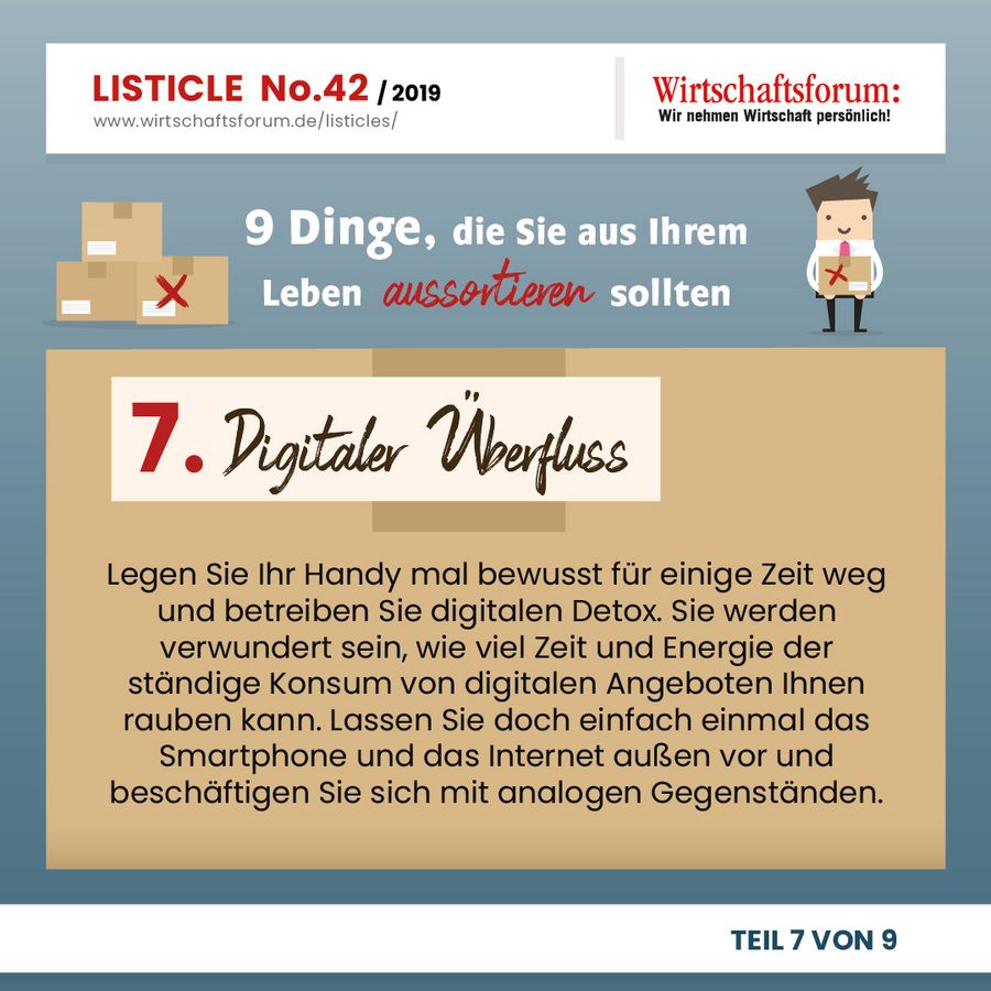 9 Dinge, die Sie aus Ihrem Leben aussortieren sollten - Digitaler Überfluss 9 Dinge, die Sie aus Ihrem Leben aussortieren sollten - Digitaler Überfluss