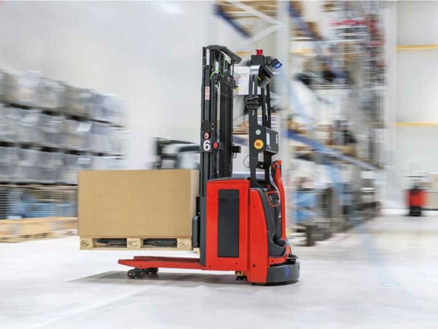 Jetschke autonome Hochhubwagen L-MATIC von Linde Material Handling Jetschke autonome Hochhubwagen L-MATIC von Linde Material Handling