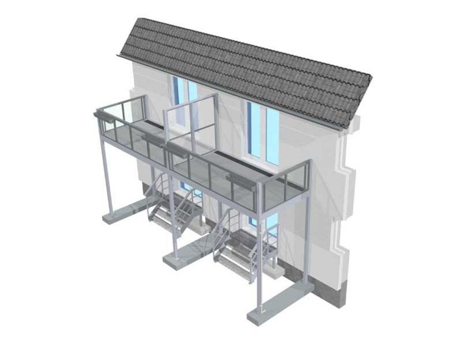 R.A.B.S.-Balkone im Modell