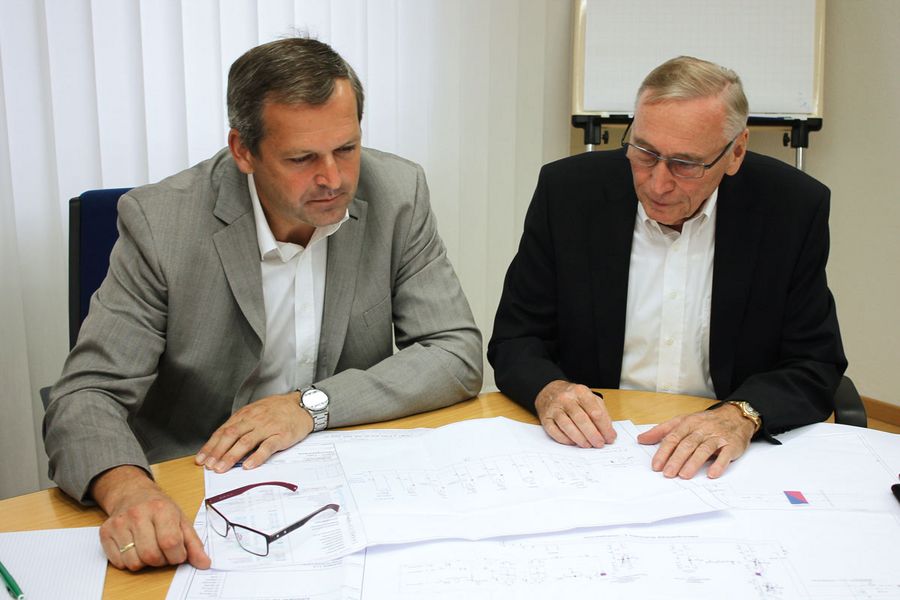 Die Geschäftsführer von heiz-hofstätter Winfried Toriser und Martin Mauerhofer. Die Geschäftsführer von heiz-hofstätter Winfried Toriser und Martin Mauerhofer.