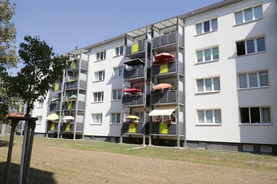 Kontrast zum Plattenbau: Die SWG setzt auf moderne Neubauten Kontrast zum Plattenbau: Die SWG setzt auf moderne Neubauten