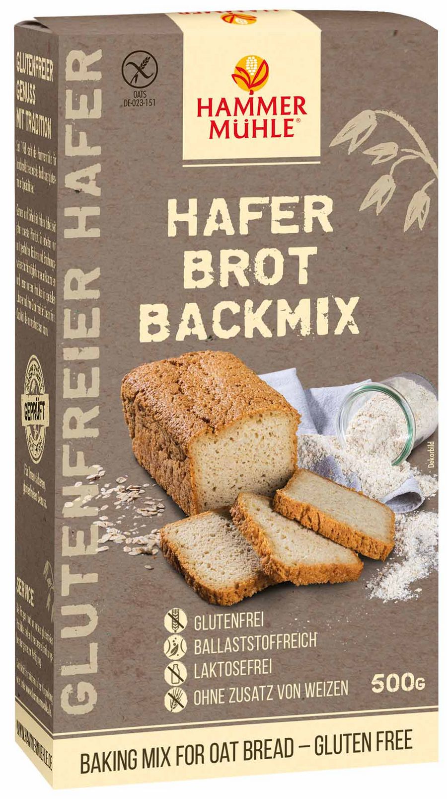 Hafer Brot Backmix Hafer Brot Backmix