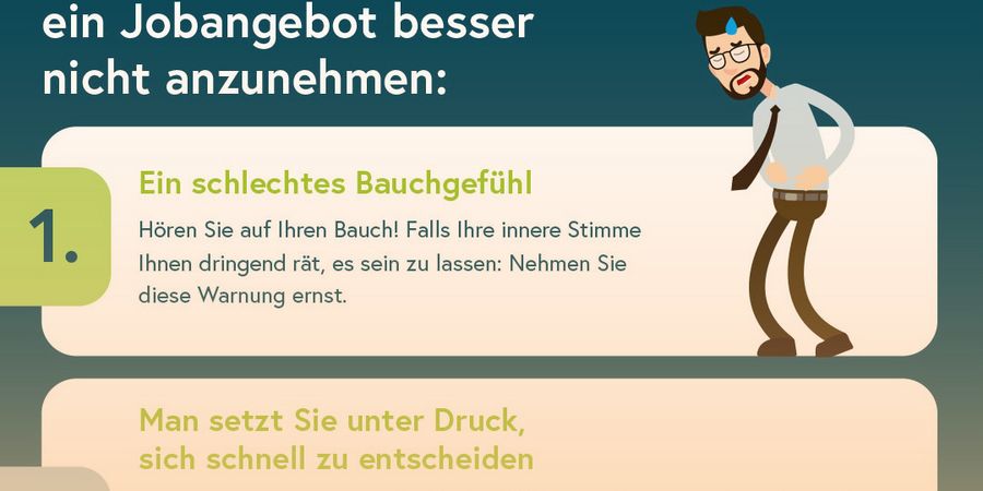 Zwölf Zeichen, ein Jobangebot besser nicht anzunehmen - Wirtschaftsforum Listicles Zwölf Zeichen, ein Jobangebot besser nicht anzunehmen - Wirtschaftsforum Listicles