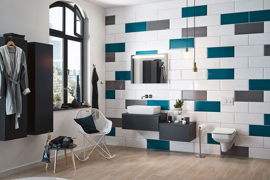 Meissen Keramik moderne Badezimmerausstattung
