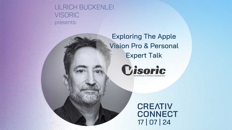 Ulrich Buckenlei präsentiert Apple Vision Pro und XR Stager® bei CREATIV CONNECT 2024