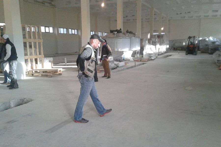 Trubatec Baustelle in Usbekistan