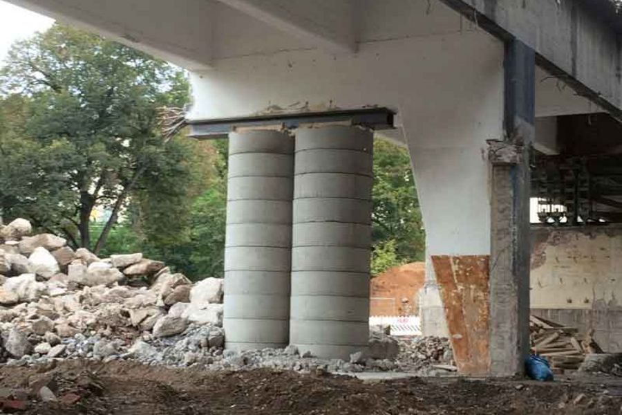 Günter Alsdorf Abbruchbaustelle Koblenz, Europabrücke Günter Alsdorf Abbruchbaustelle Koblenz, Europabrücke