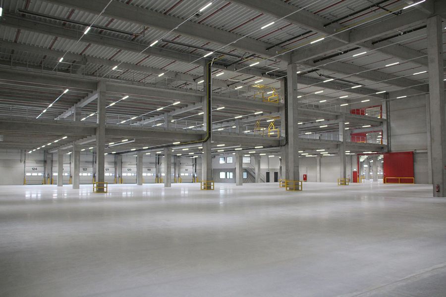 Krüger Consult Logisthalle von innen Krüger Consult Logisthalle von innen