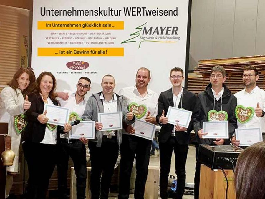 Sägewerk & Holzhandlung Mayer Unternehmenskultur Sägewerk & Holzhandlung Mayer Unternehmenskultur