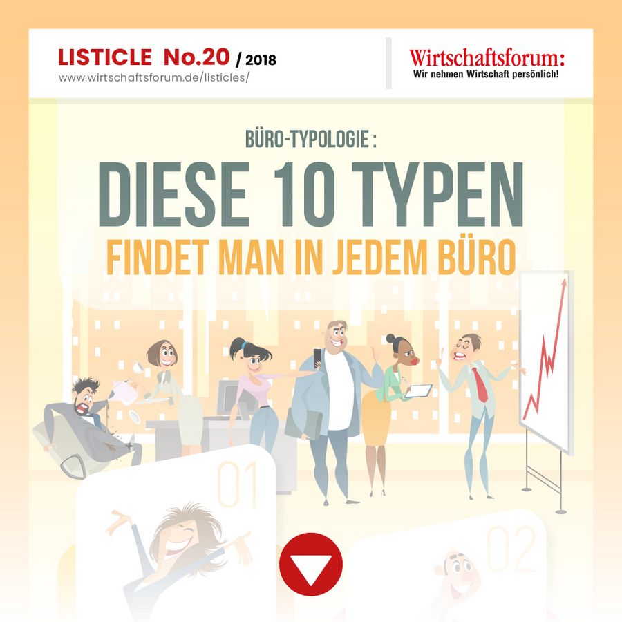 Büro-Typologie: Diese 10 Typen findet man in fast jedem Büro