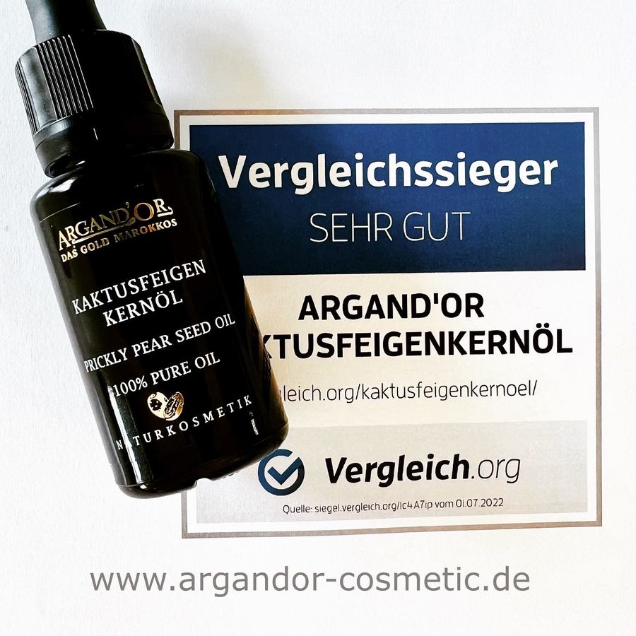 Argand’Or Kaktusfeigenkernöl auch 2023 Vergleichssieger