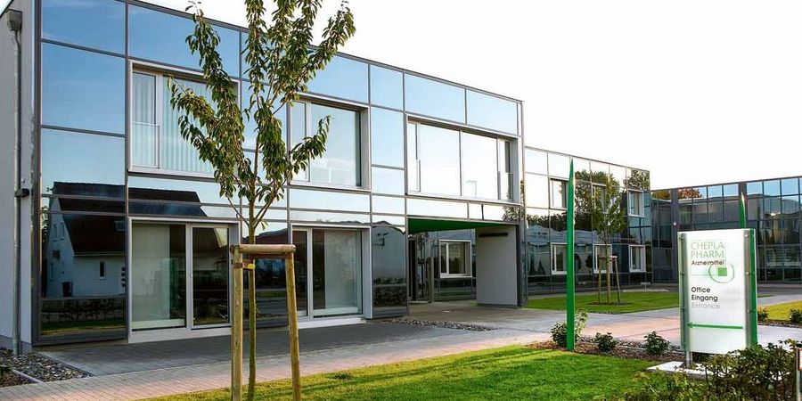 Der CHEPLAPHARM Hauptsitz in Greifswald Der CHEPLAPHARM Hauptsitz in Greifswald