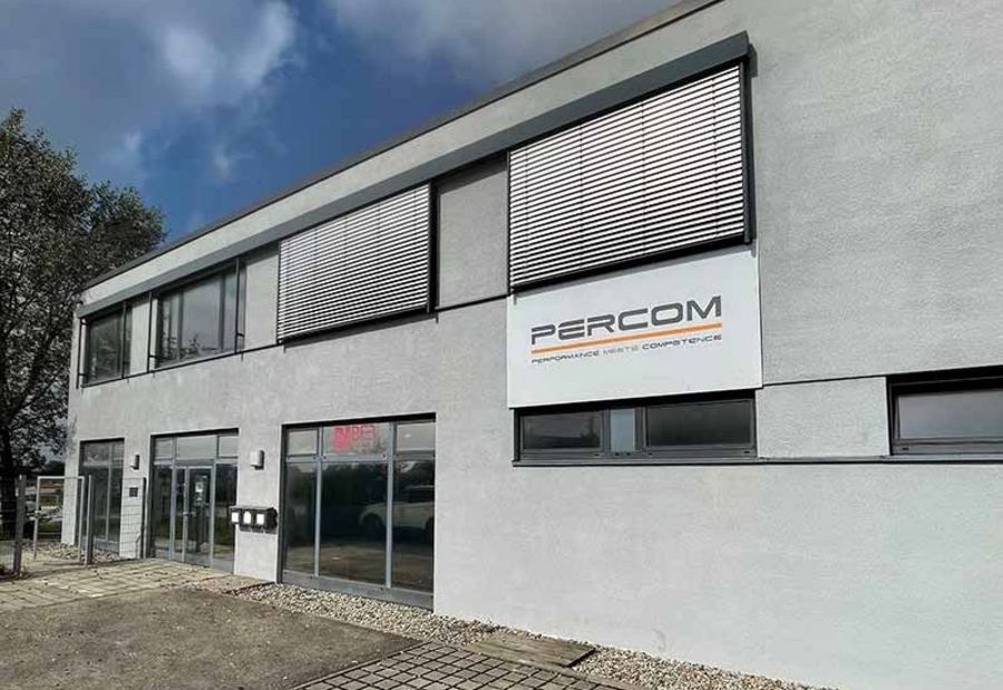 Der Percom Firmensitz im Oberbayrischen Kösching Der Percom Firmensitz im Oberbayrischen Kösching