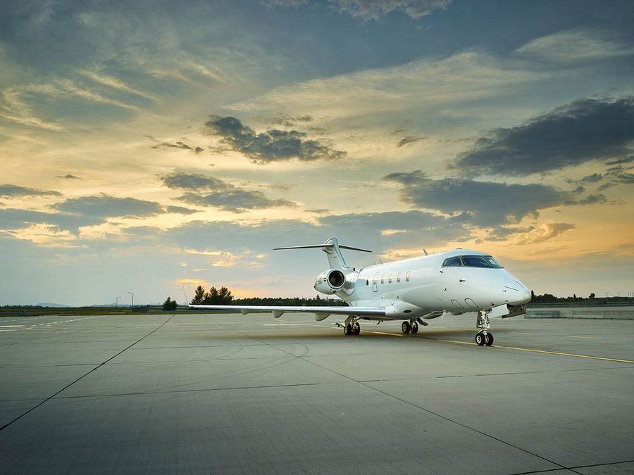 Die Bombardier Challenger 300 ist Teil der Flotte von LaudaMotion Die Bombardier Challenger 300 ist Teil der Flotte von LaudaMotion