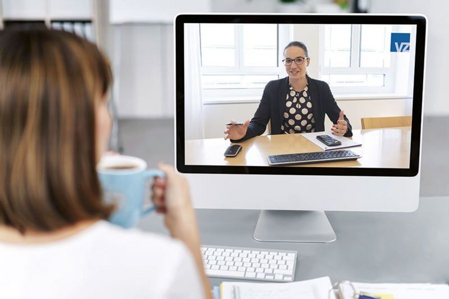 Alternativ zur persönlichen Beratung bietet VZ Videoberatung an Alternativ zur persönlichen Beratung bietet VZ Videoberatung an